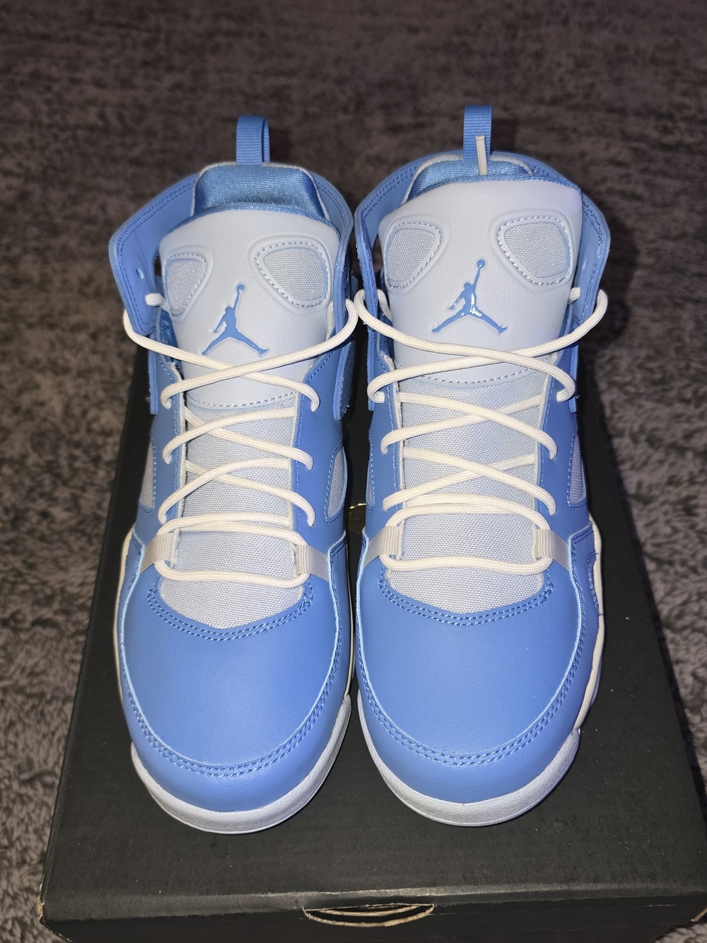 Air Jordan Kids' Mid-Top Sneakers - University Blue/White DM1685-400